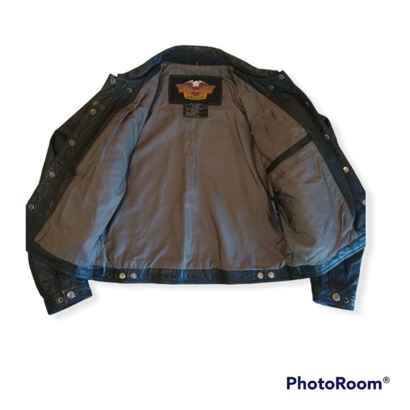 Women's Medium M Harley-Davidson Leather Jacket Embroidered - Picture 6 of 9